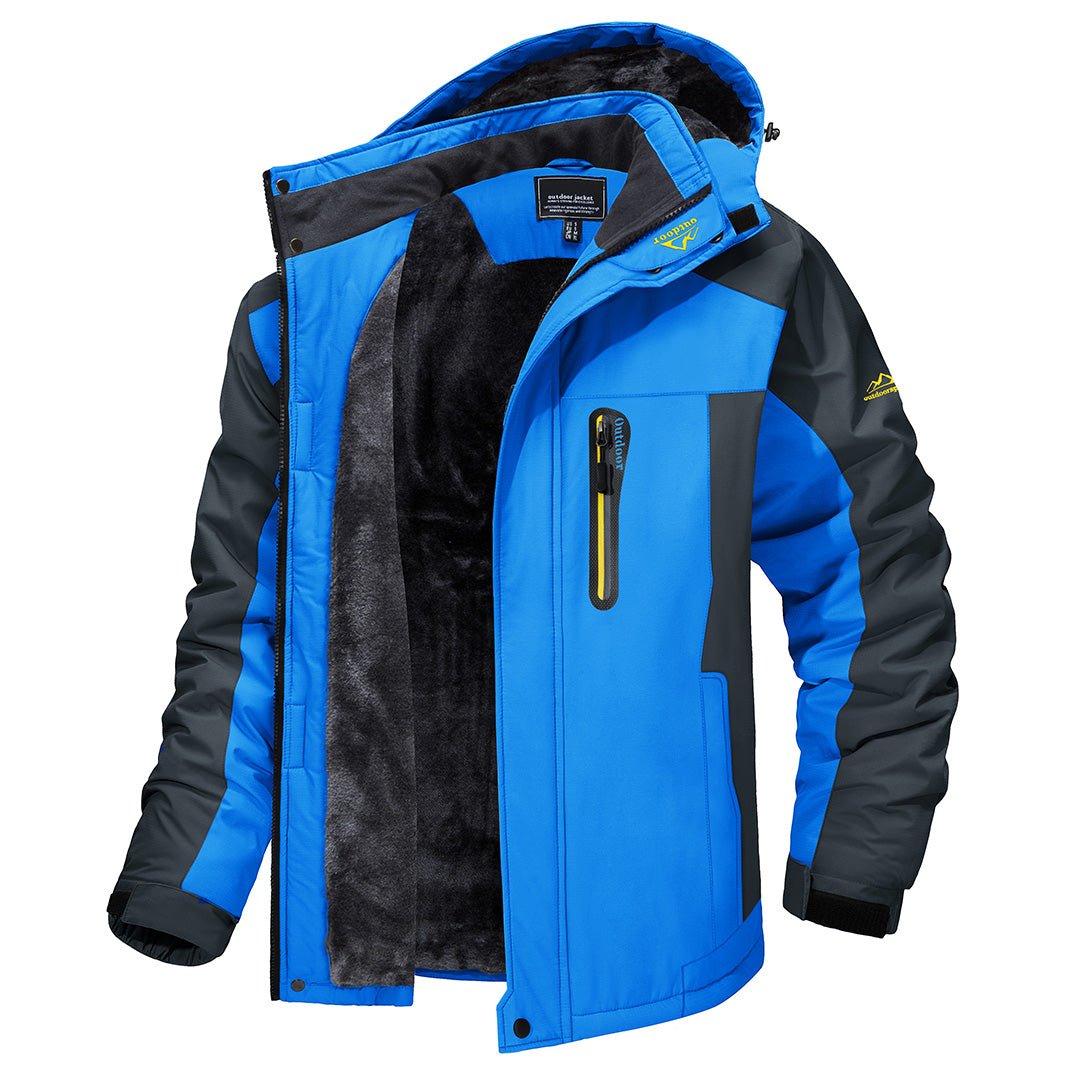 Wearclo | Men's Waterproof Outdoor Jacket with Fleece Lining
