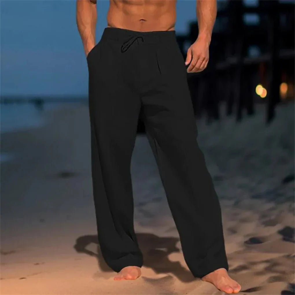 Wearclo | Men's Wide Leg Pleated Trousers