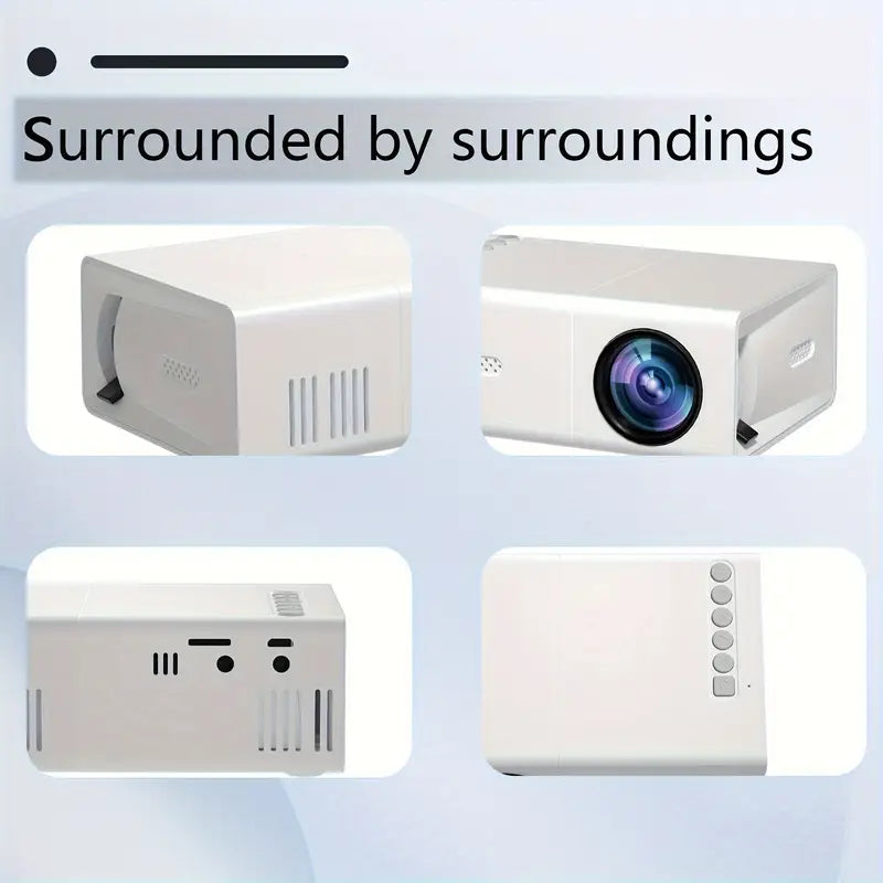 Wearclo | Mini Portable Projector HD 720P Wi-Fi Compatible