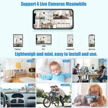 Wearclo | Mini Wireless Magnetic Camera with Audio and Video Live Stream