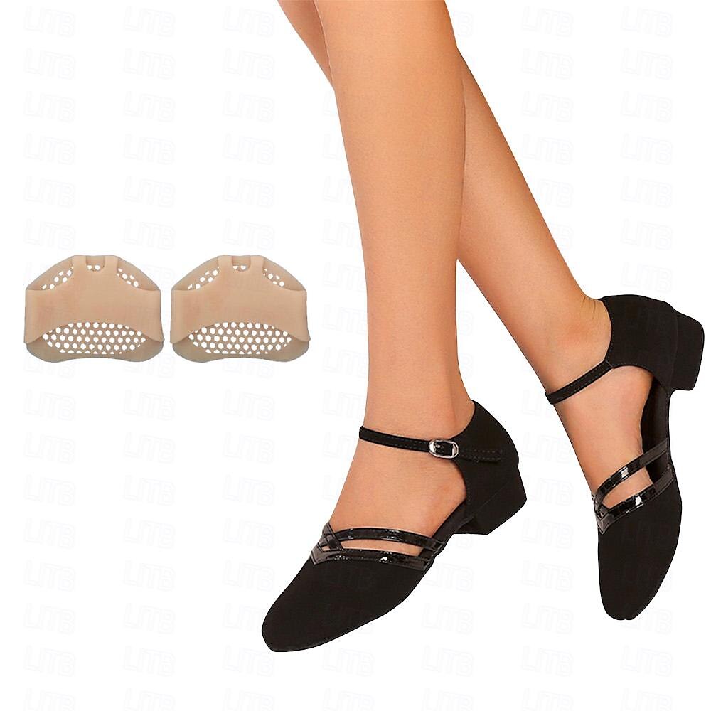 Wearclo | Modern Dance Shoes for Women Black High-Quality Suede