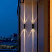 Wearclo Modern Rectangular Outdoor Up/Down LED Wall Light