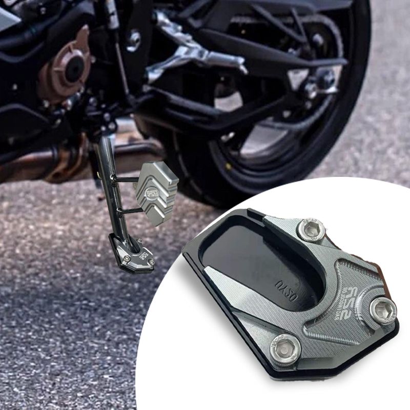 Wearclo | Motorcycle kickstand foot side stand extension pad