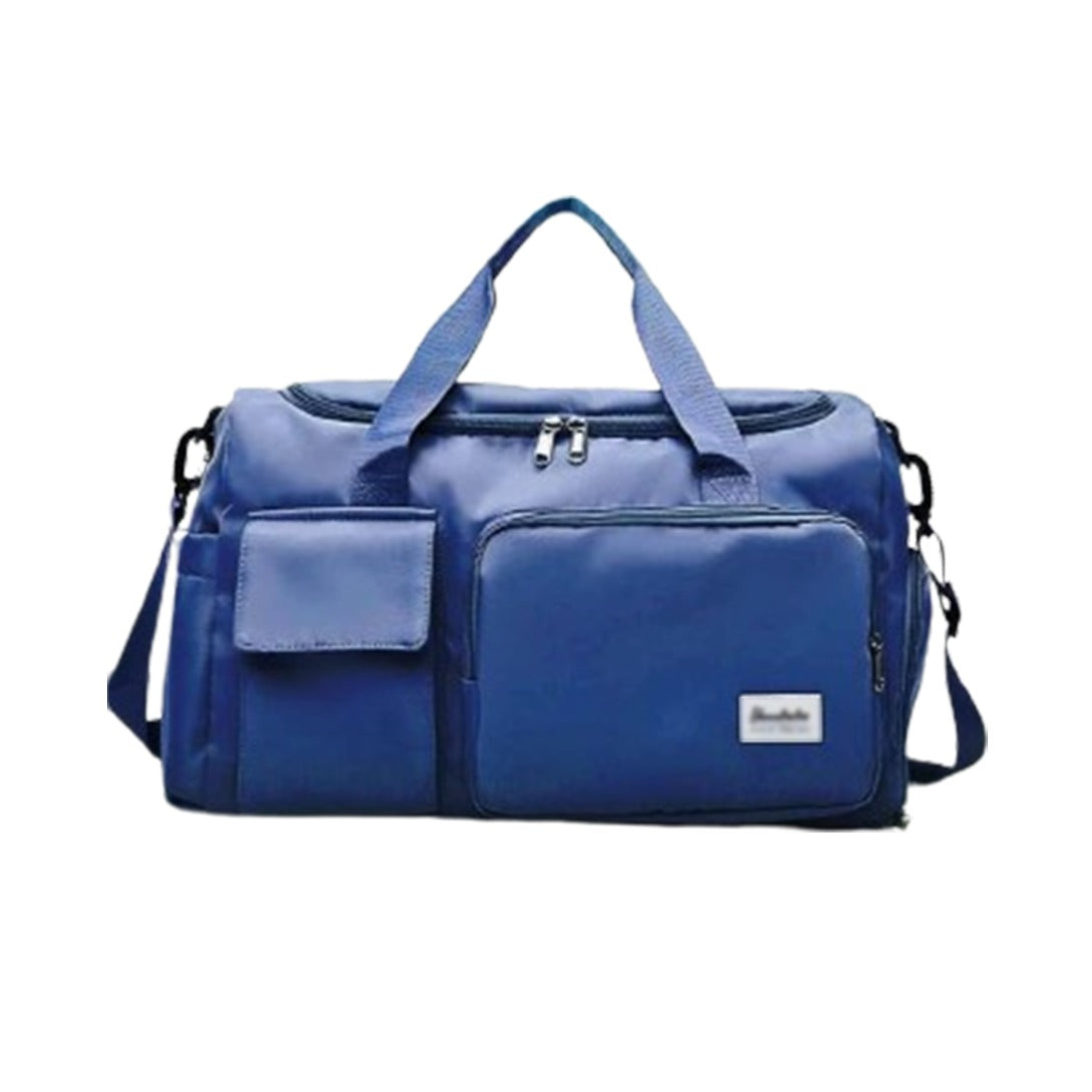 Wearclo | Multi-Pocket Travel Bag, Sports and Gym Duffle with Separate Shoe Compartment