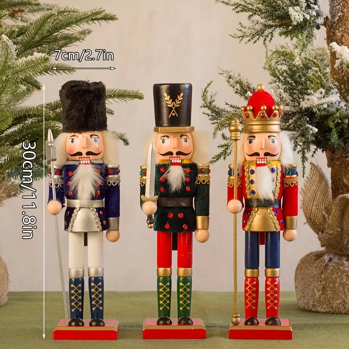 Wearclo | NutcrackerJoy - Wooden Nutcracker Soldier Figure for Timeless Christmas Charm