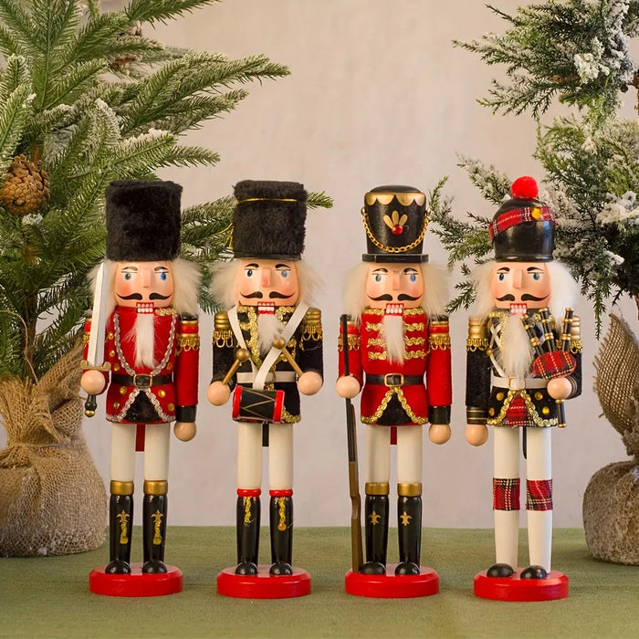 Wearclo | NutcrackerJoy - Wooden Nutcracker Soldier Figure for Timeless Christmas Charm