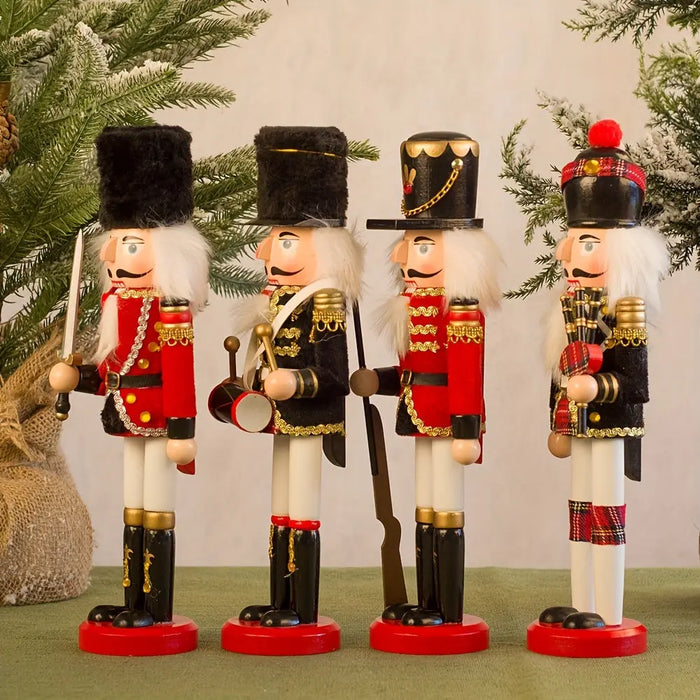 Wearclo | NutcrackerJoy - Wooden Nutcracker Soldier Figure for Timeless Christmas Charm