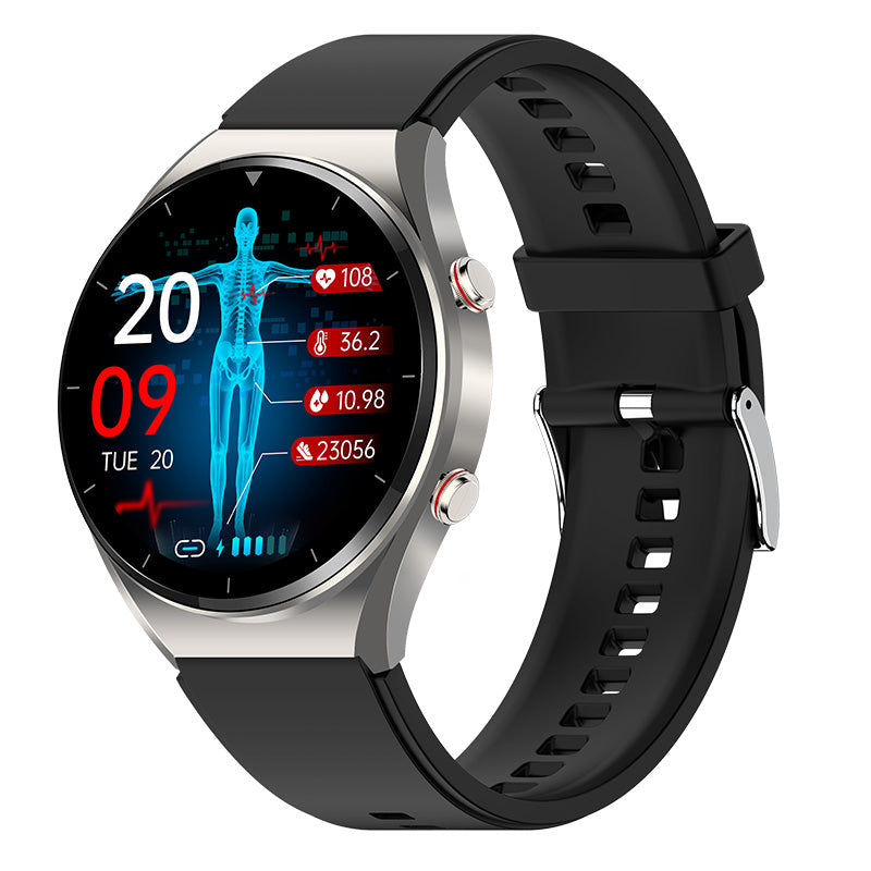 Wearclo | One-Click Blood Sugar|Blood Glucose Blood Pressure ECG|ECG HRV Heart Rate Monitor Health Smart Watch