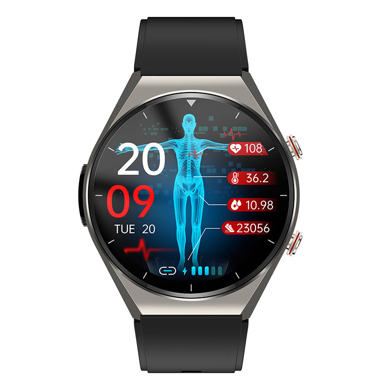 Wearclo | One-Click Blood Sugar|Blood Glucose Blood Pressure ECG|ECG HRV Heart Rate Monitor Health Smart Watch