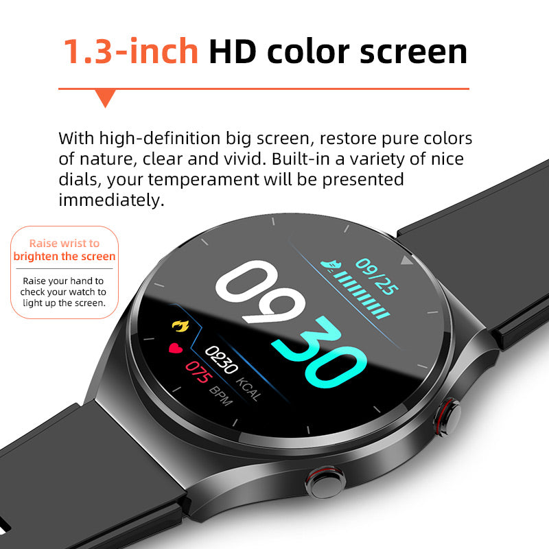 Wearclo | One-Click Blood Sugar|Blood Glucose Blood Pressure ECG|ECG HRV Heart Rate Monitor Health Smart Watch