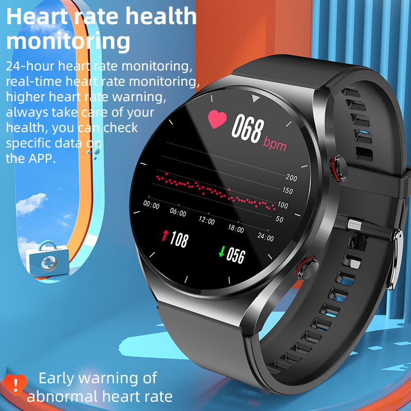 Wearclo | One-Click Blood Sugar|Blood Glucose Blood Pressure ECG|ECG HRV Heart Rate Monitor Health Smart Watch