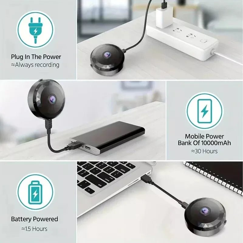 Wearclo | OPTIGUARD – Magnetic Mini WiFi Camera 1080P HD with Night Vision & Motion Detection