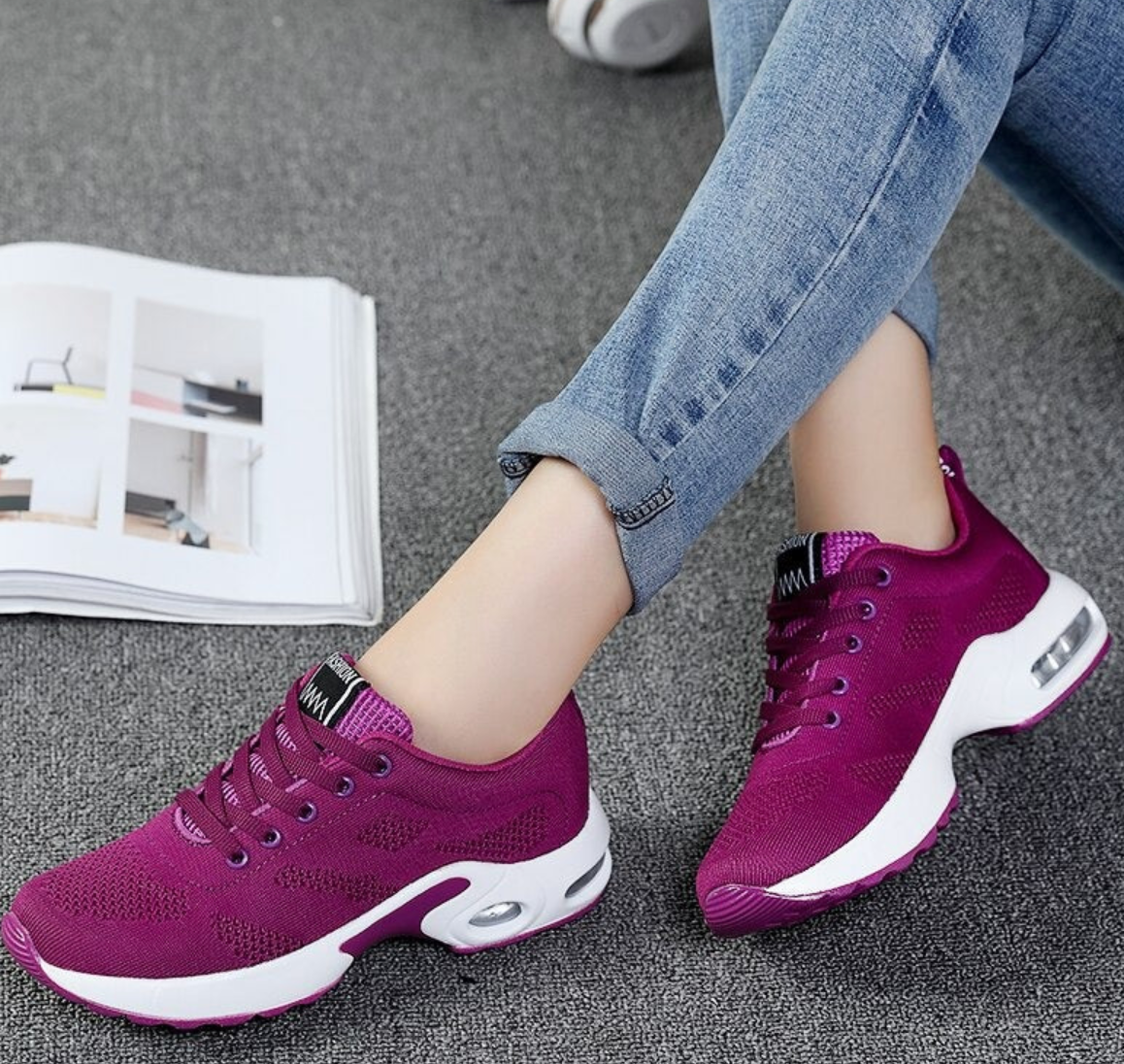 Wearclo | Orthopedic Slip-On Shoes for Women | Comfort and Support | Mesh