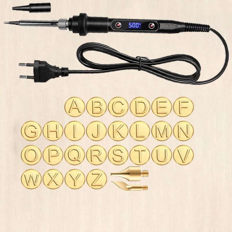 Wearclo | piece Woodburning & Engraving Tool | Adjustable Temperature | DIY Craft Set | Wood, Leather & Metal