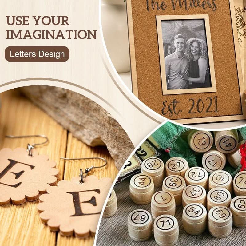 Wearclo | piece Woodburning & Engraving Tool | Adjustable Temperature | DIY Craft Set | Wood, Leather & Metal