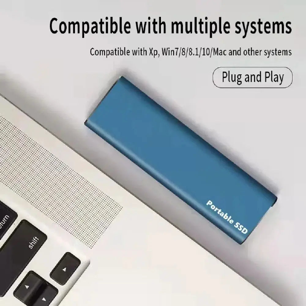 Wearclo | Portable External SSD High-Speed Aluminum Storage Drive
