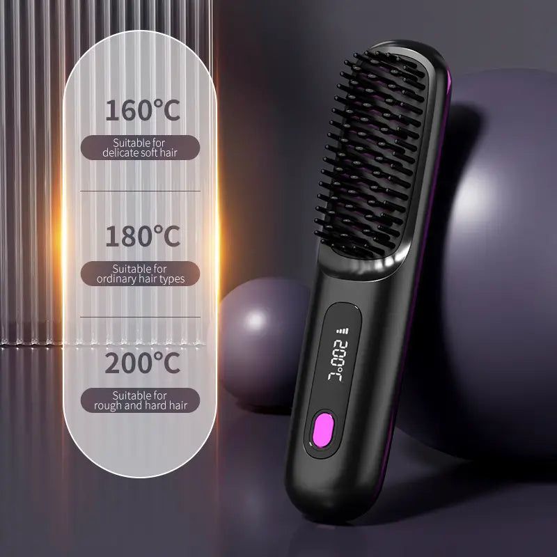 Wearclo | Portable Hair Styling Brush | Smooth and Healthy Hair Anytime, Anywhere