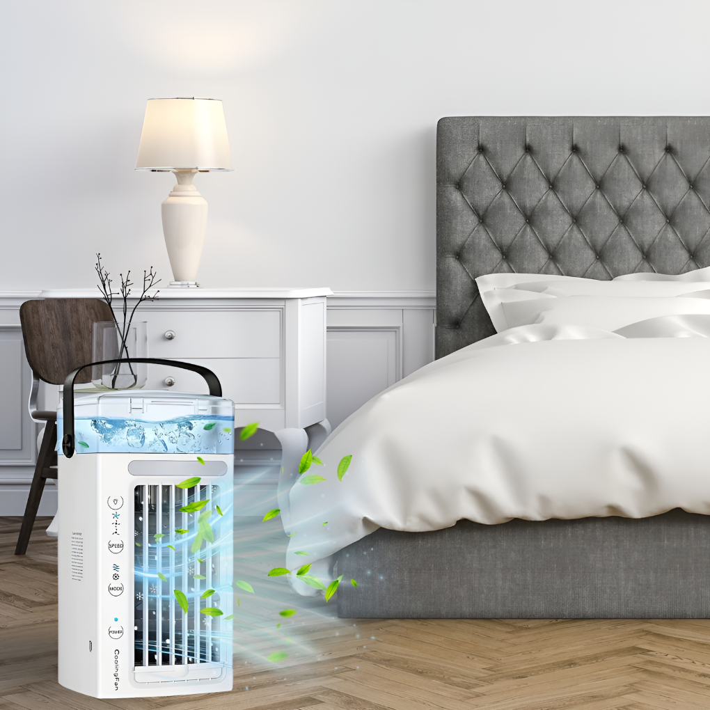 Wearclo | Portable Mini Air Cooler Fan with Geometric Design
