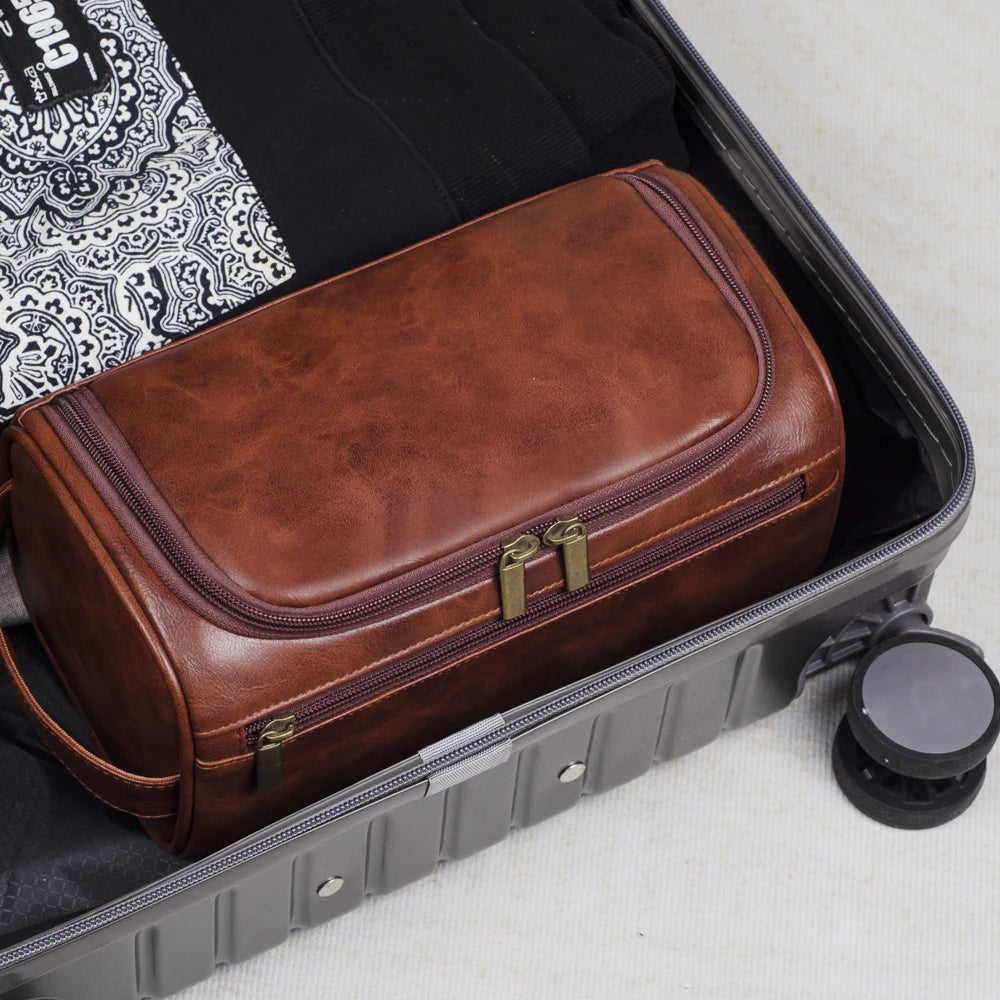 Wearclo | Premium leather toiletry bag for travelers