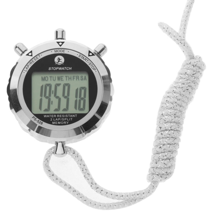 Wearclo | PS528 Metal Stopwatch Professional Chronograph Handheld Digital LCD Sports Counter Timer with Strap