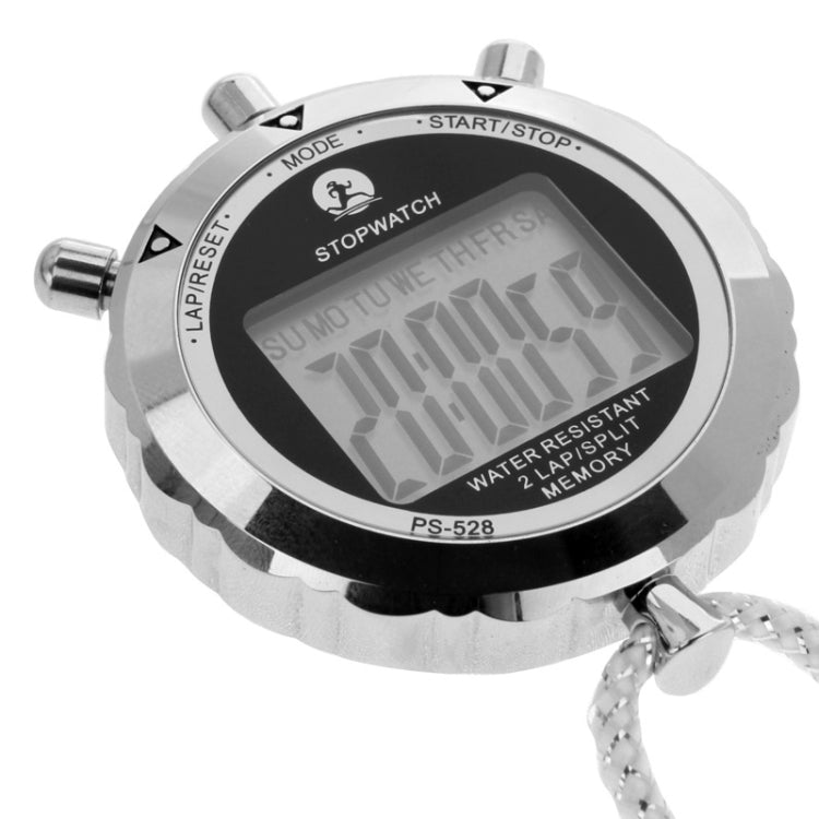 Wearclo | PS528 Metal Stopwatch Professional Chronograph Handheld Digital LCD Sports Counter Timer with Strap