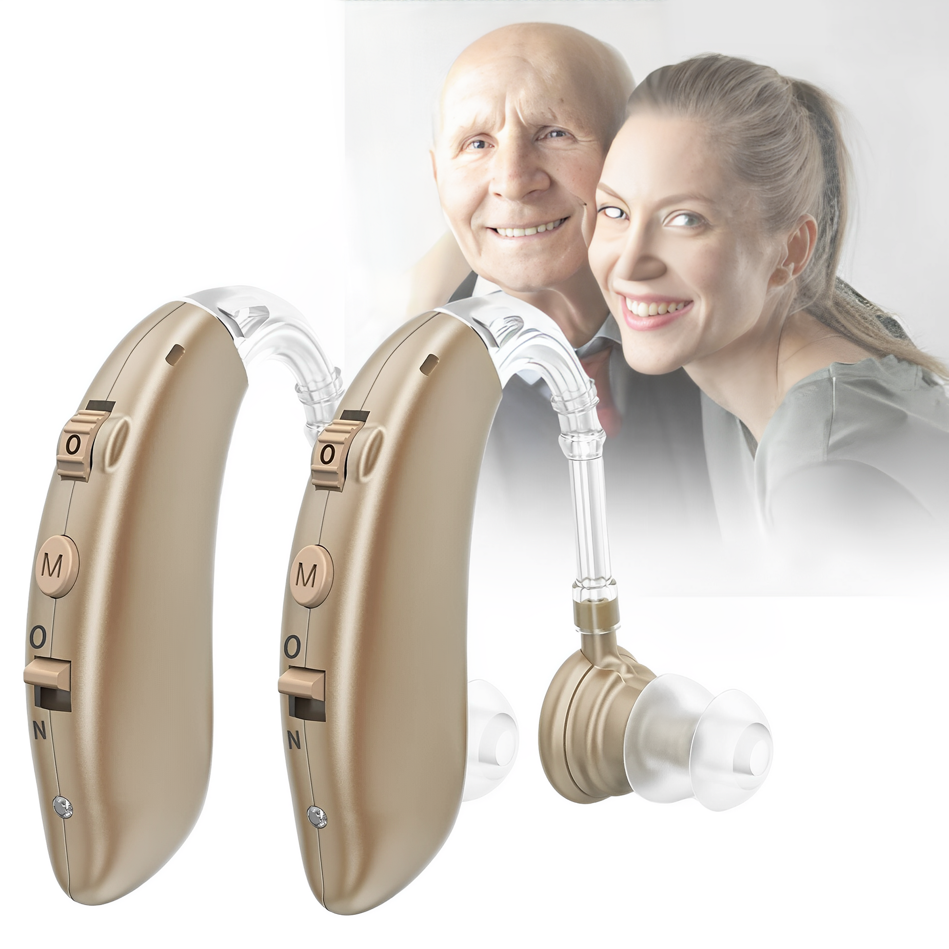 Wearclo | Rechargeable Digital Behind the Ear Hearing Aids BTE With Noise Reduction