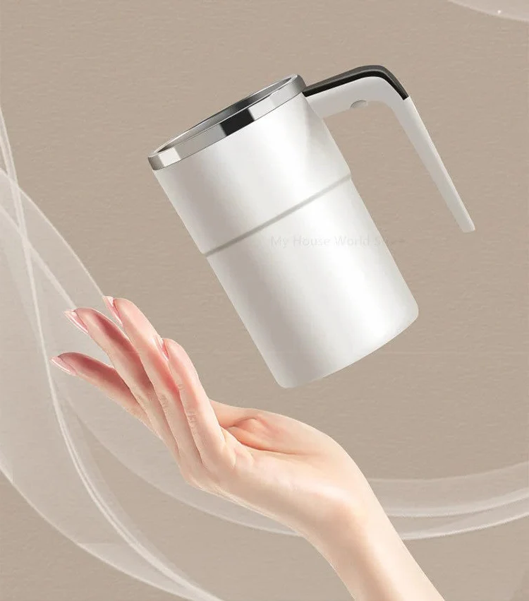 Wearclo | Rechargeable Self-Stirring Coffee Mug – Portable Electric Stainless Steel Mixer with Magnetic Rotation for Effortless Brewing
