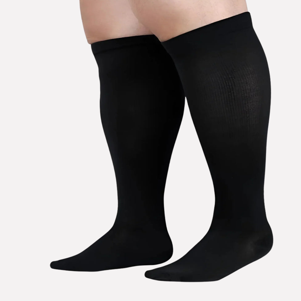 Wearclo | Ribbed Graduated Compression Knee-High Socks
