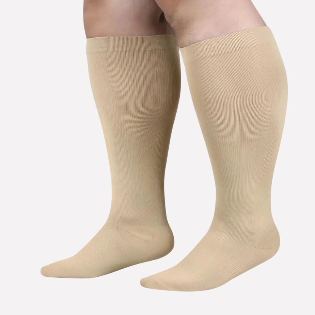 Wearclo | Ribbed Graduated Compression Knee-High Socks