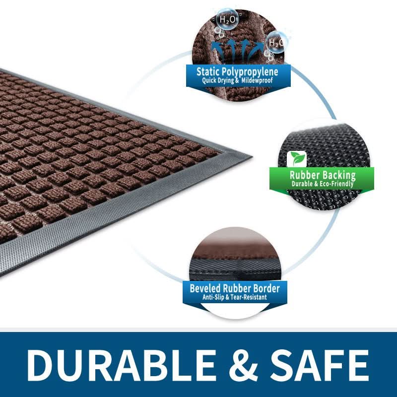 Wearclo | Robust Anti-Slip Doormat for Scraping Dirt