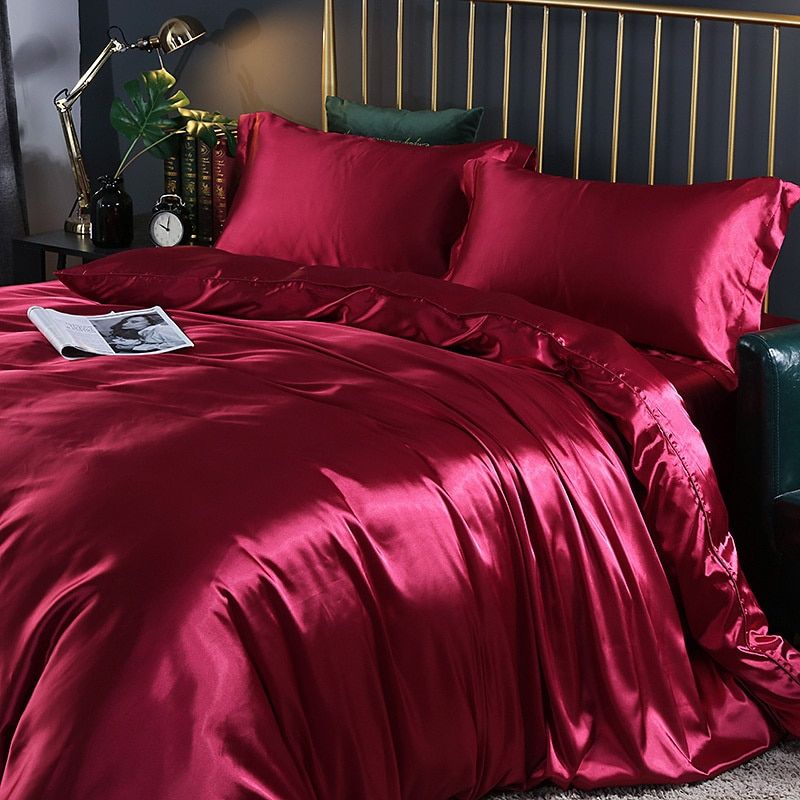 Wearclo | Satin Duvet Cover Set Smooth & Silky