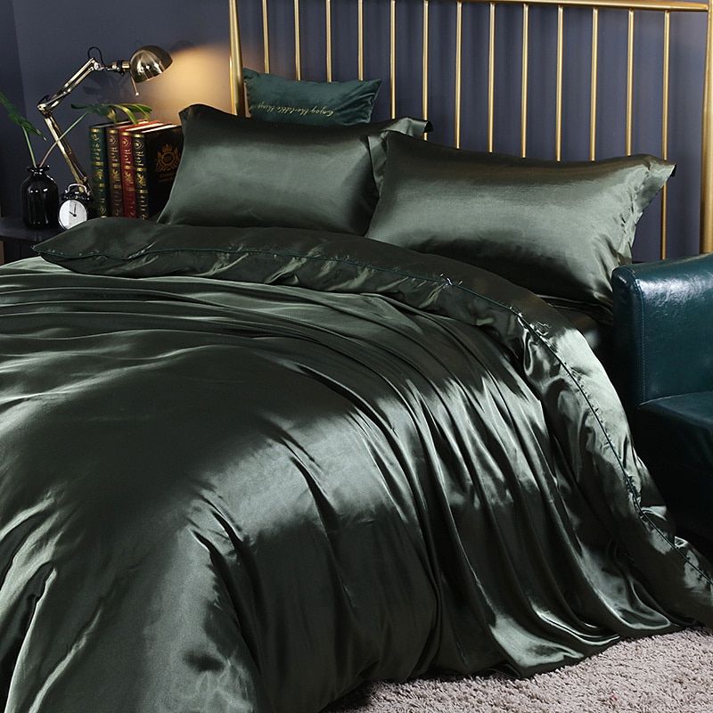 Wearclo | Satin Duvet Cover Set Smooth & Silky