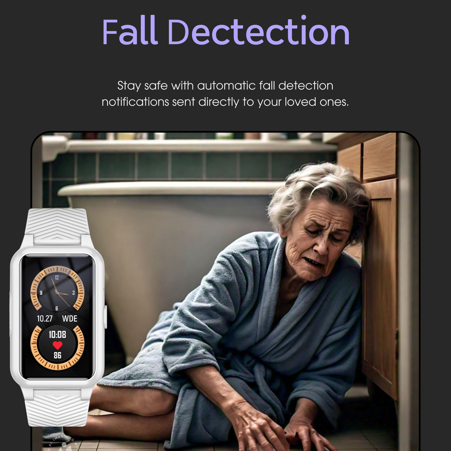 Wearclo | Senior Safety Watch with Fall Detection and GPS – Smart Care Smartwatch