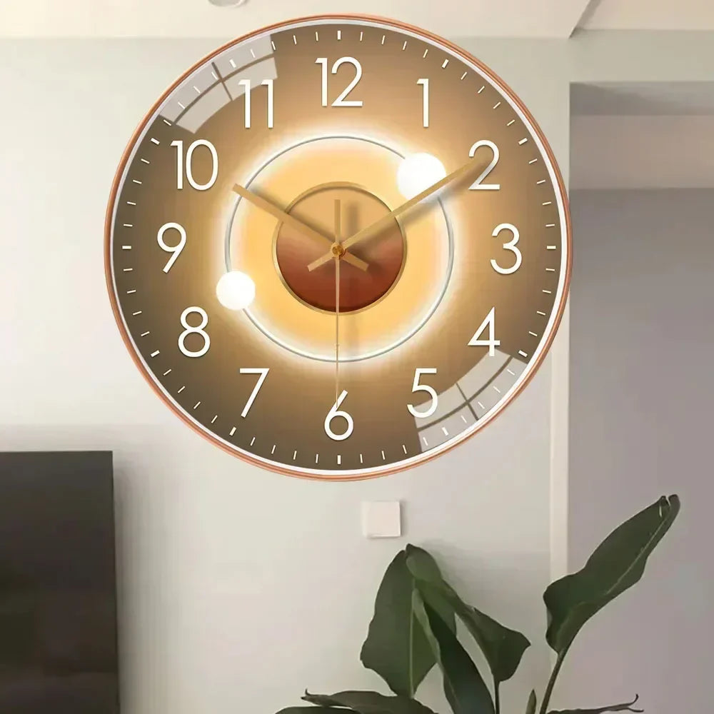 Wearclo | Silent Classic Wall Clock | Non-Ticking Elegant Timepiece for Bedroom & Office