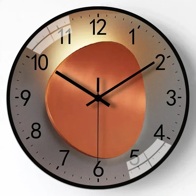 Wearclo | Silent Classic Wall Clock | Non-Ticking Elegant Timepiece for Bedroom & Office
