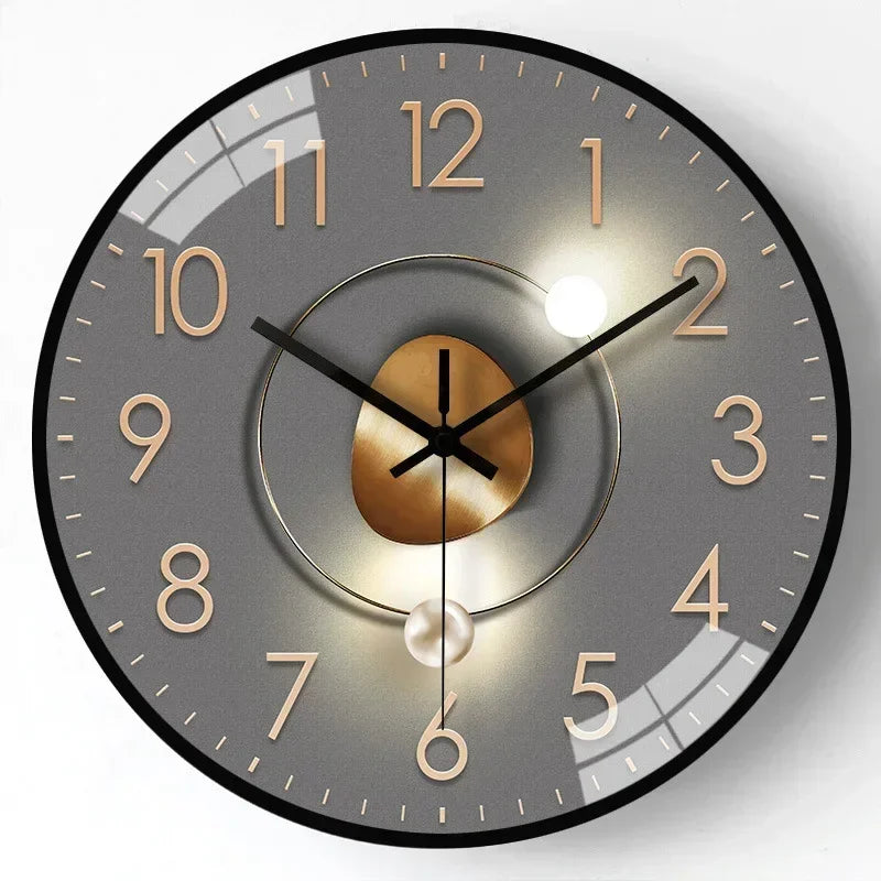 Wearclo | Silent Classic Wall Clock | Non-Ticking Elegant Timepiece for Bedroom & Office