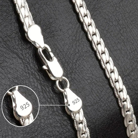 Wearclo | Silver Lucky Necklace – 925 Sterling Silver Necklace for Timeless Elegance