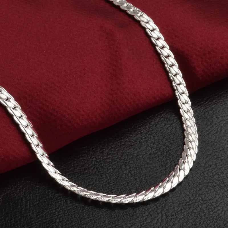 Wearclo | Silver Lucky Necklace – 925 Sterling Silver Necklace for Timeless Elegance