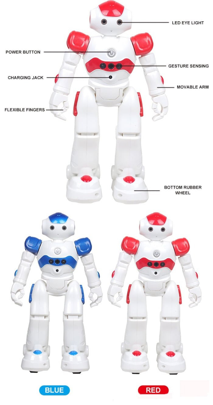 Wearclo | Smart Robot Toy for Kids | ThinkBot Interactive Learning Robot | Gesture Control | Dancing & Talking | Rechargeable