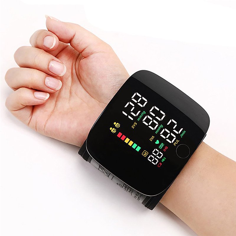 Wearclo | Smart Wrist Blood Pressure Monitor – Electronic Portable Sphygmomanometer with Voice Alerts