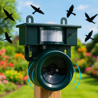 Wearclo | Solar Bird Repeller with Motion & Sound Sensor