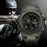 Wearclo Sporty Dual Display Men's Watch | Waterproof, Luminous