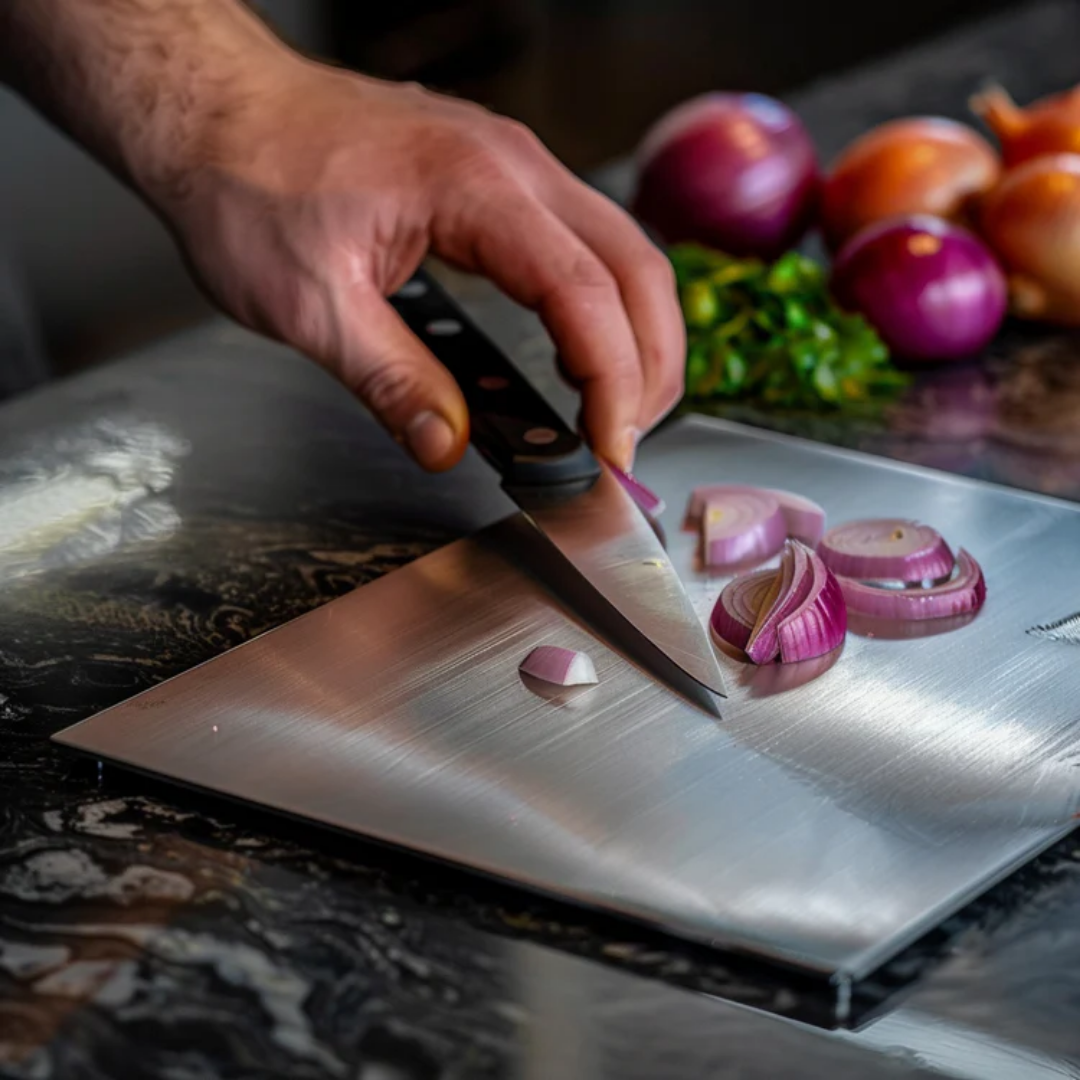Wearclo | Stainless Steel Cutting Board for Professionals & Home Cooks
