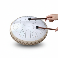 Wearclo Steel Tongue Drum - C Major Tuned Percussion with Mallets & Bag