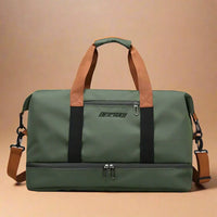 Wearclo | STRIDEGEAR – Waterproof Duffel Bag with Shoe Compartment & Dry-Wet Separation