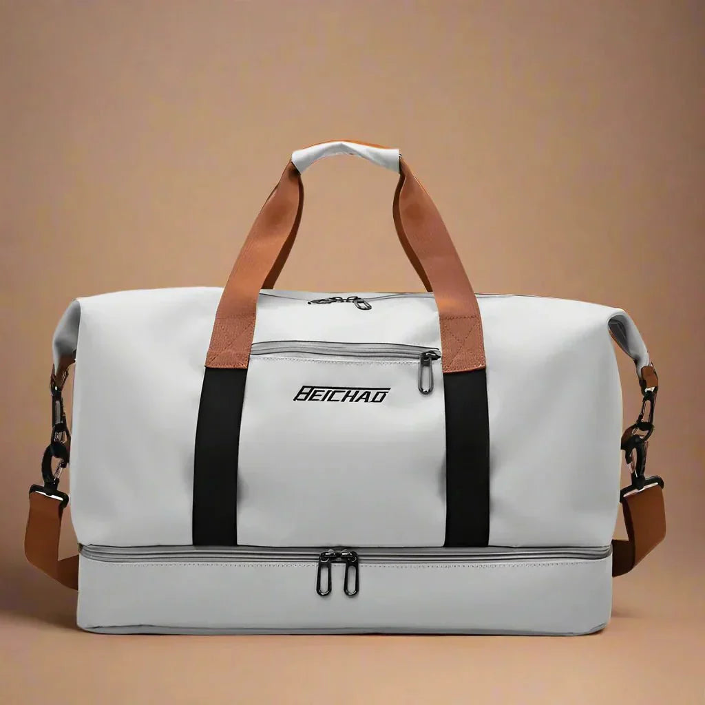 Wearclo | STRIDEGEAR – Waterproof Duffel Bag with Shoe Compartment & Dry-Wet Separation