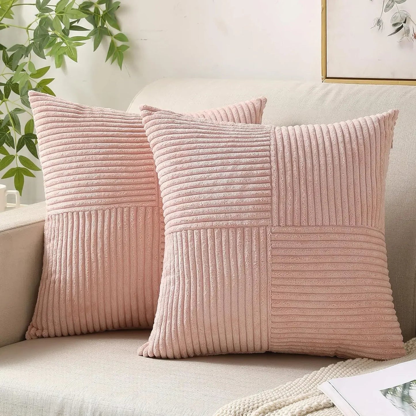 Wearclo | Textured Ribbed Cushion Cover