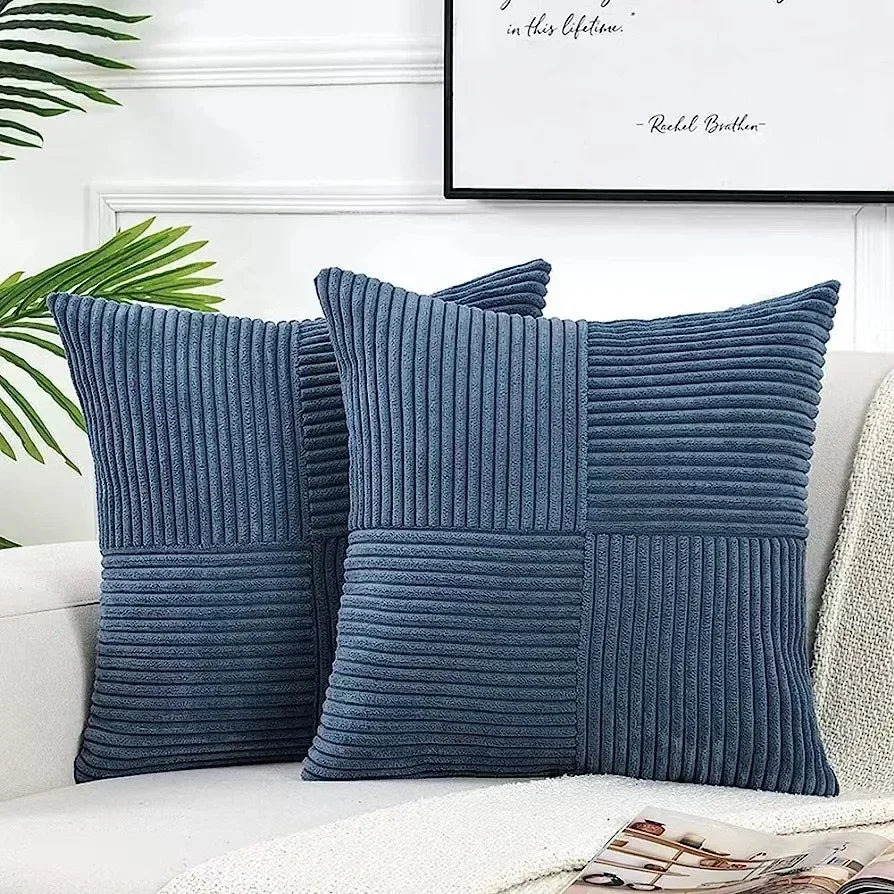 Wearclo | Textured Ribbed Cushion Cover