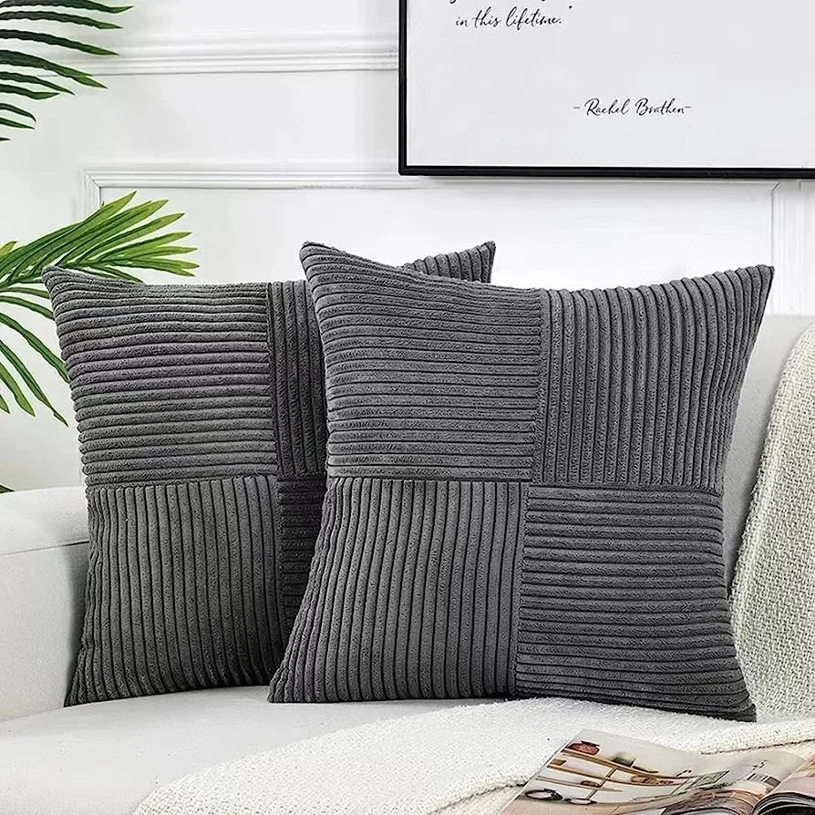 Wearclo | Textured Ribbed Cushion Cover