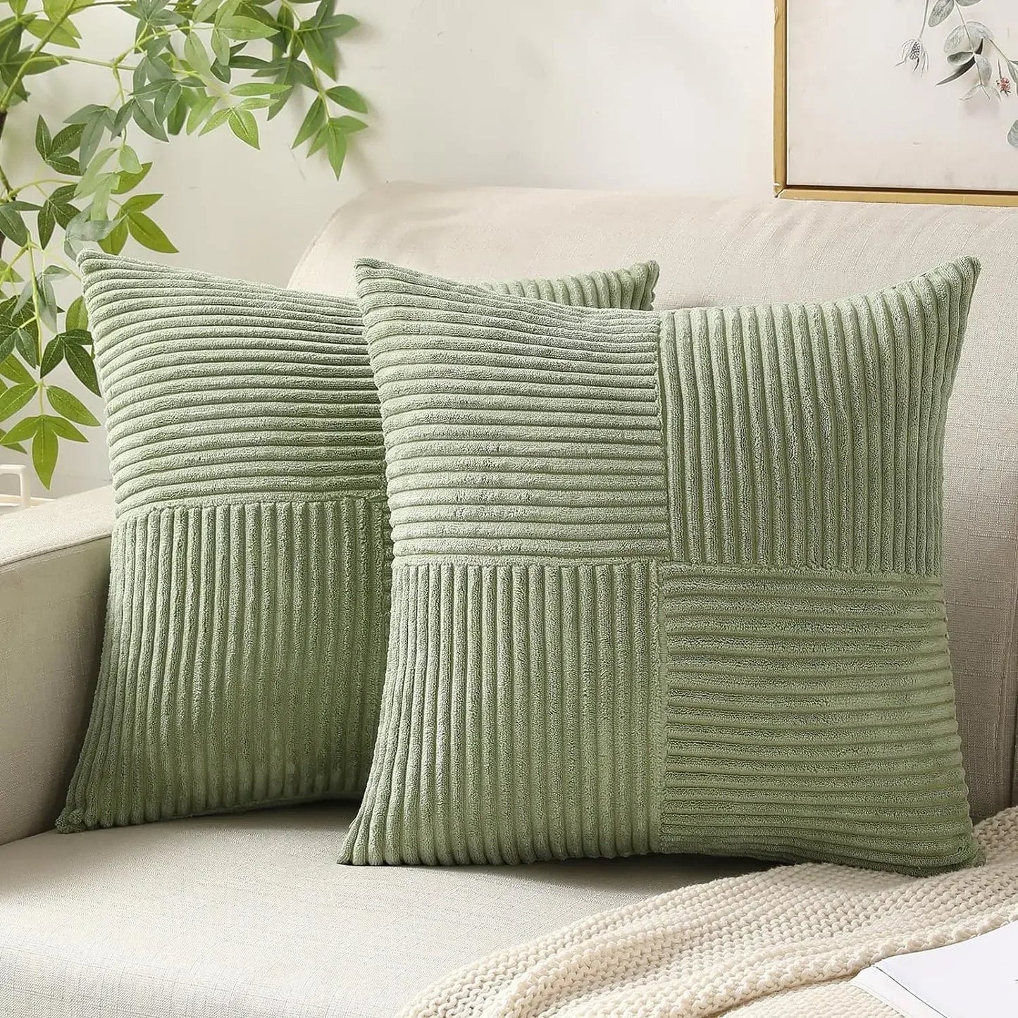 Wearclo | Textured Ribbed Cushion Cover